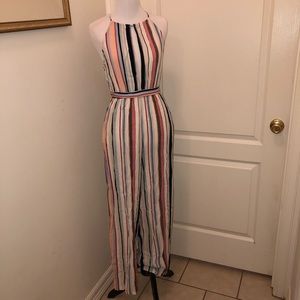 Women’s striped jumpsuit